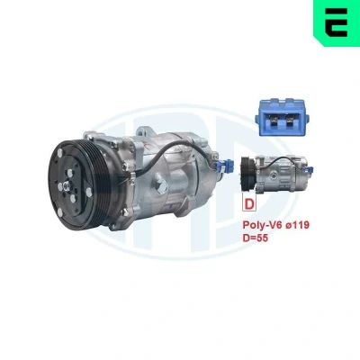 Imagen de ERA 670005 Compresor de Aire Acondicionado PAG 46 R 134 a VOLKSWAGEN: Transporter 5 Bus, 5, Caddy 3, SEAT: Leon I Hatchback, Ibiza 2