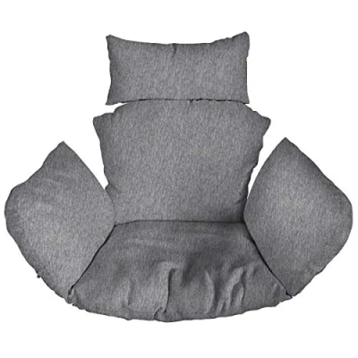 Imagen de Cojín de Silla Hamaca, Colgante Huevo Cojines, Columpio Respaldo con Almohada para la Cabeza, Cjín Impermeable, Patio Jardín, Flax [114]