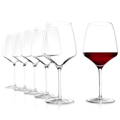 Imagen de Copas de Vino Tinto Experience Borgoña Stölzle Lausitz, 695 ml, set 6, apta para el lavavajillas, tronco estirado