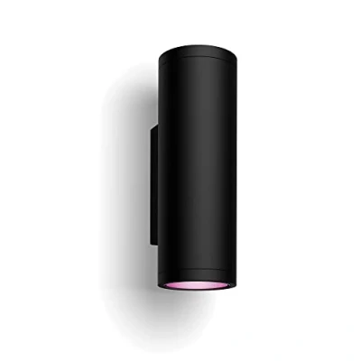 Imagen de Philips Hue Lámpara inteligente Appear, Aplique Exterior LED Inteligente, Luz Blanca y de Colores, Compatible con Alexa Google Home, Color Negro