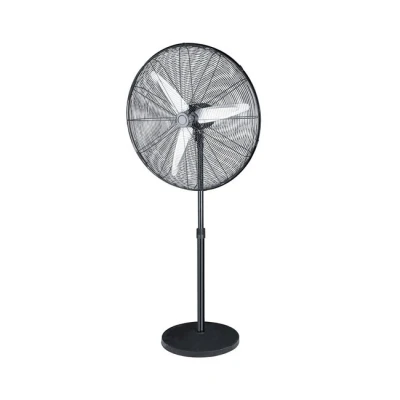 Imagen de Abrila Ventilador de Pie ALARCON Negro con 3 Velocidades Ajustables Orientable y Oscilante 120W Potencia 55D Ideal para Todo Tipo Estancias