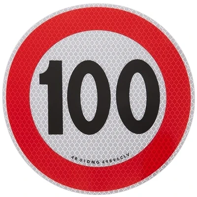 Imagen de 4R Quattroerre.it 1545/100 Señal de Límite Velocidad 100 km/H Homologada EU