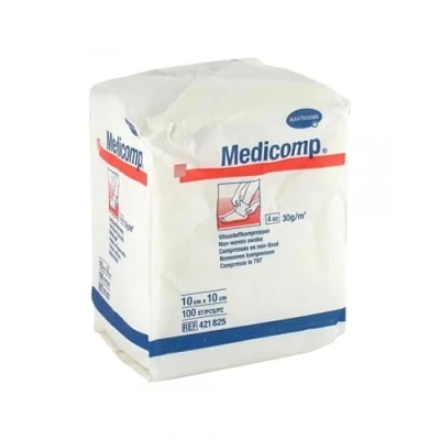 Imagen de GASAS NO ESTERIL MEDICOMP 30G 10X10CM 100UD HARTMANN
