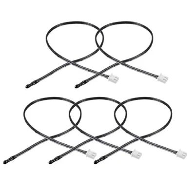 Imagen de 5 unidades de 15 K NTC termistor Probe 15,7 pulgadas epoxi sensible temperatura sensor para aire acondicionado