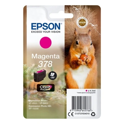 Imagen de Cartucho de Tinta Original Epson C13T37834020 Magenta