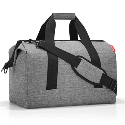 Imagen de reisenthel Allrounder L Bolso Elegante para Viajar, Trabajar o el Ocio, con un diseño Funcional y Elegante, en Plata Twist Silver