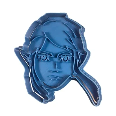 Imagen de Cuticuter Link Cara Cortador de Galletas Inspiración The Legend of Zelda, azul