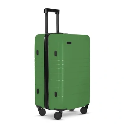 Imagen de ETERNITIVE Maleta Mediana I Viaje de ABS Tamaño: 65,5 x 42 28 cm Rígida con Cerradura TSA Ruedas 360 Mano Avion Color: Verde