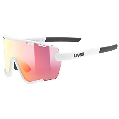 Imagen de uvex sportstyle 236 S Set, gafas deportivas unisex, antivaho, incl. lentes intercambiables, white matt/red, one size