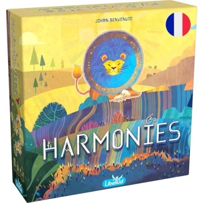 Imagen de Libellud Asmodee Armonías Juegos de Mesa Familia y Amigos Creación paisajes hábitats para Animales Estrategia Creatividad A Partir 10 años Versión Francesa