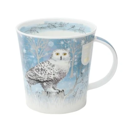 Imagen de Dunoon Mugs Cairngorm Moonlight Taza de Navidad, diseño búho, CA MOOL OW