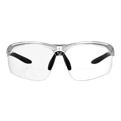 Imagen de voltX Gafas Bifocales de seguridad para lectura CONSTRUCTOR ULTIMATE&#039; (montura transparente, lentes transparentes Dioptría +2.5) CE EN166FT Ciclismo Deportivo UV400