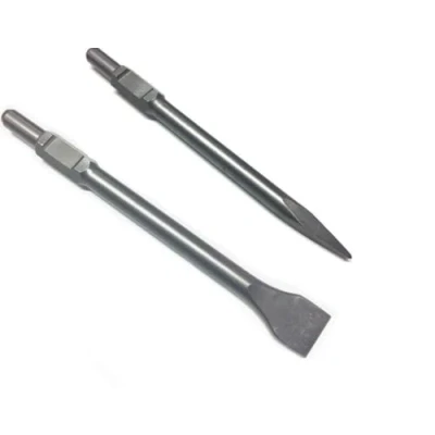 Imagen de WERHE Profesional SDS Hex cincel Set 30 50 x 410 mm frío puntiagudo socket plano ancho para demolición martillo