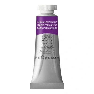 Imagen de Winsor &amp; Newton Acuarela Profesional Pintura de Acuarela, Alta Luminosidad, Resistente a la Luz, Calidad Archivo, Tubo 14 ML, Color Malva Permanente