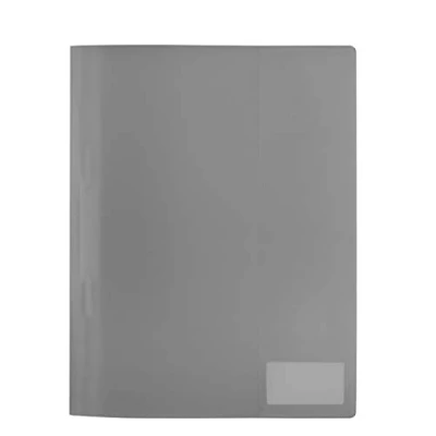 Imagen de HERMA Carpetas translúcido DIN A4 de plástico resistente y fácil limpiar con etiqueta, 1 carpeta película PP, Gris