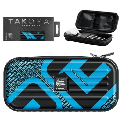 Imagen de Target Darts Takoma Tag Cartera de Dardos, Tamaño Regular, Azul El Estuche Dardos Tiene Capacidad para 3 Soporte Protector EVA con Bolsas Interiores Doble Cierre