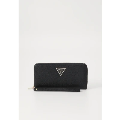 Imagen de GUESS Laurel Cartera grande con cremallera alrededor para mujer, Talla única, Black, única