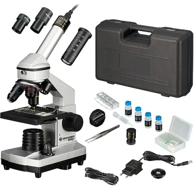 Imagen de Bresser JUNIOR 40x 1024x Microscopio Set, negro, plata