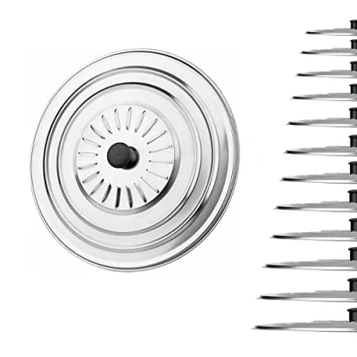 Imagen de tapa sarten universal fabricada en Acero Inoxidable desde 16cm hasta 40cm, multiusos para sartenes ollas y baterias, anti salpicaduras adaptable (16cm)