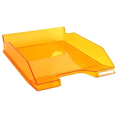 Imagen de Exacompta Linicolor Bandeja de correo, color naranja transparente glossy