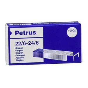 Imagen de Grapas petrus nº 22/6 galvanizada caja de 1000 unidades