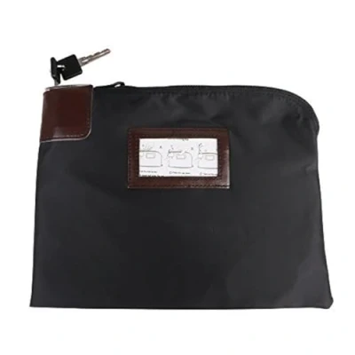 Imagen de Eagle Bolsa para billetes con cierre de seguridad, color negro, 27,5 x 20,8 3,5 cm