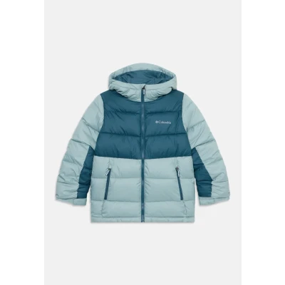 Imagen de Columbia Pike Lake 2 chaqueta con capucha unisex para jóvenes, acolchada capucha, azul aplastado, Everblue, XXS