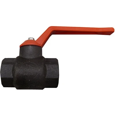 Imagen de S&amp;M 174025 Válvula Esfera 1/2&quot;, Polipropileno Negro, maneta Color Rojo
