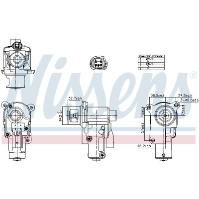 Imagen de NISSENS 98552 Válvula EGR VOLKSWAGEN: Golf 6, Beetle Hatchback