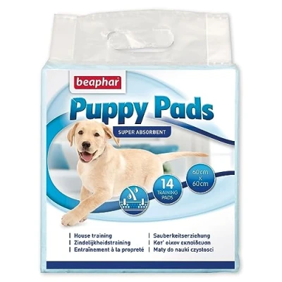 Imagen de Beaphar Puppy Pads Empapadores Perros 60x60, Absorbentes, No Dejan Olor, Adiestramiento para Cachorros, 14 uds