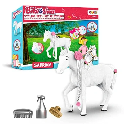 Imagen de CRAZE Bibi y Tina Toy Styling Sabrina Set de Juegos para niños, Accesorios Figuras Juego Caballos, Juguetes niñas niños a Partir 3 años 25918