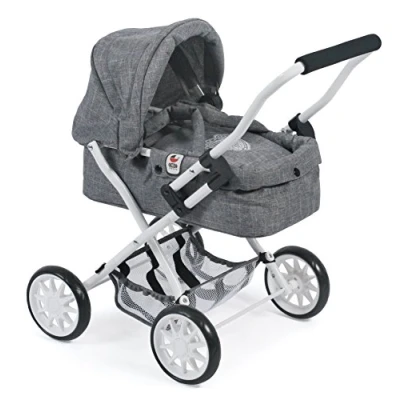 Imagen de Bayer Chic 2000 555 76 Smarty Cochecito para muñecas a Partir de 2 años, Color Gris