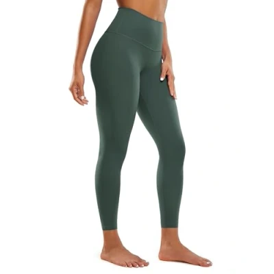 Imagen de CRZ Yoga Mujeres Butterluxe Leggings 64cm Cintura Alta Ultra Suave Estirar Ejercicio Polainas Verde Bosque Oscuro 38