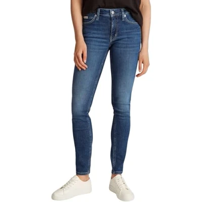 Imagen de Calvin Klein Vaqueros Mujer Mid Rise Skinny Fit, Azul (Denim Dark), 32W/24L