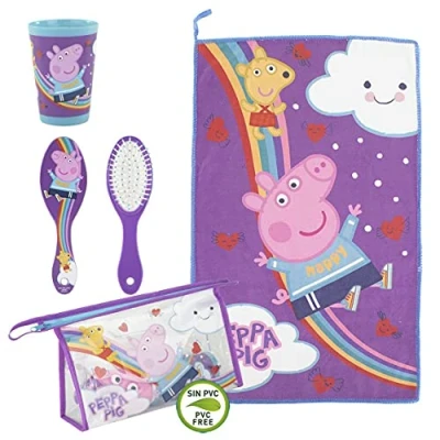 Imagen de CERDÁ LIFE&#039;S LITTLE MOMENTS, Neceser Infantil Completo de Peppa Pig Licencia Oficial Nickelodeon para Niñas, Morado, Especialmente recomendado 2 a 8 años