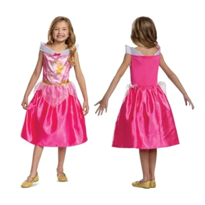 Imagen de Disney Oficial Disfraz Bella Durmiente Niña,Disfraz Aurora Niña En Talla M