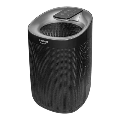 Imagen de Concept Perfect Air OV1210 Deshumidificador y purificador de aire 2 en 1 (750 ml/día, para habitaciones hasta 25 m2, filtro 3 niveles, carbón Hepa 13, litro)
