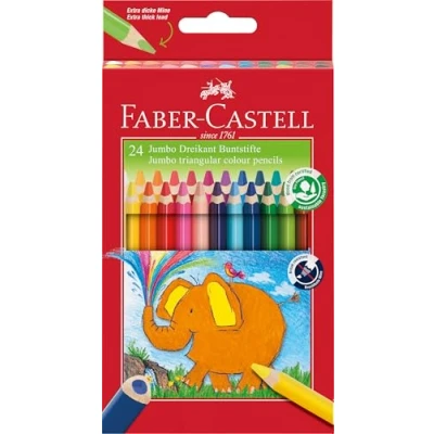Imagen de Faber Castell 116524 Lápices de colores triangulares (24 unidades)