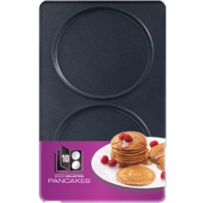 Imagen de Tefal Plato para tortitas número 10 de la Colección Snack Collection XA8010 adecuado aperitivos SW85XX Incluye libro recetas Negro