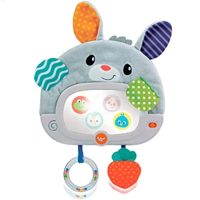 Imagen de winfun 46881 Juguete Espejo bebé para la Cuna de Conejito, Multicolor, 1 Unidad