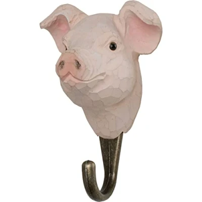 Imagen de WILDLIFEGARDEN Wildlife Garden WG514 Gancho de madera y metal tallado a mano para mascotas
