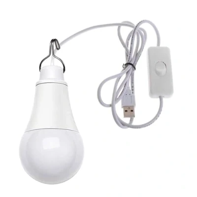 Imagen de Bombilla LED de 5 W, 6500 K, V, lámpara tienda campaña con interruptores, USB para camping, luz senderismo,