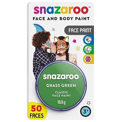 Imagen de Snazaroo, Pintura Facial, Verde Hierba, 18 ML Blister