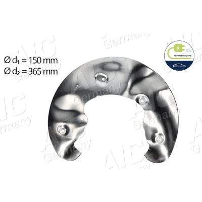 Imagen de AIC 56399 Chapa Protectora de Disco Freno Eje delantero, izquierda AUDI: A4 B8 Berlina, Avant, A5 Sportback