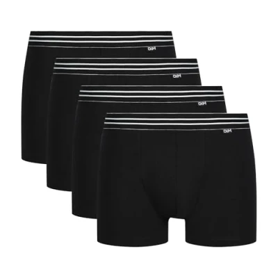 Imagen de Dim Pack De Bóxers Algodón Ecodim Hombre x4, Negro, S