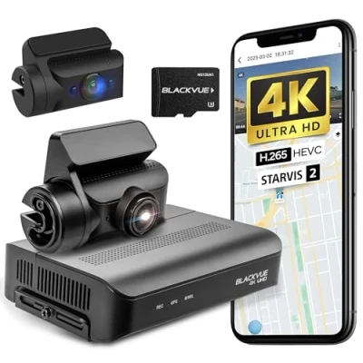 Imagen de Blackvue DR970X Box 2CH IR Plus 64GB 4K/Full HD 2 canales Cloud Dashcam y caja de grabación segura Sensor CMOS STARVIS Wi Fi integrado, GPS, modo estacionamiento, LTE opcional