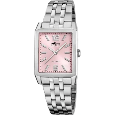 Imagen de LOTUS Reloj Mujer 18985/2 Square Series Caja de Acero Inoxidable 316l Plateado Correa