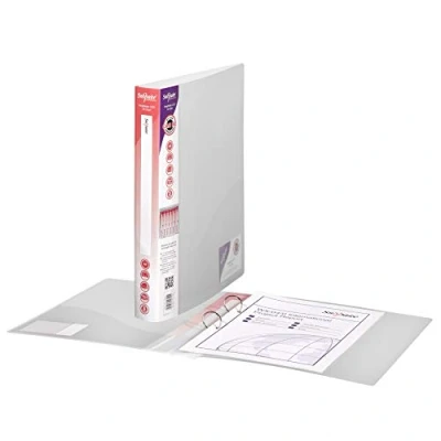Imagen de Snopake RingBinder 2 Ring, Classic Clear, 25mm capacity Carpeta de cartón (Classic capacity, Transparente)