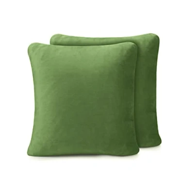Imagen de Amago Funda de Cojín, Set 2, Sensación Cachemira, 50 x cm Verde Oscuro