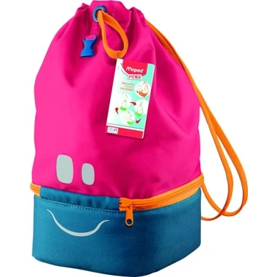 Imagen de Maped Mochila Porta Alimentos Colección Concept Infantil Capacidad para 9,3 Litros Color Rosa 4 Formas de Llevarla Función Isotérmica 2 Compartimentos Tejido Reflectante
